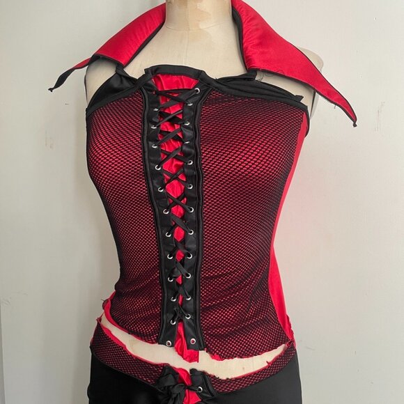 Halloween Red & Black Devil Costume Set - Picture 1 of 12